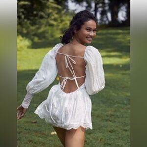 Free People mini dress with bodysuit underneath medium